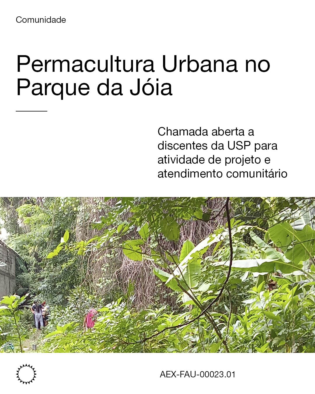 Extensão universitária no Parque da Jóia